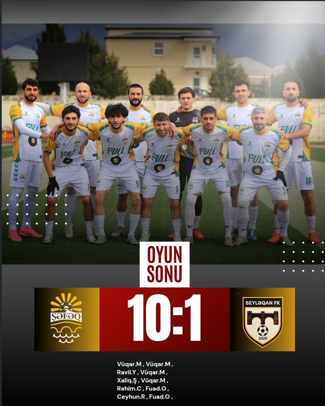 Shafaq FK delivers a stunning victory — 10:1!